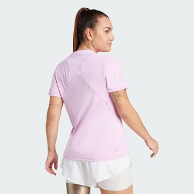 ผู้หญิง เทรนนิง สีม่วง เสื้อยืด Designed for Training