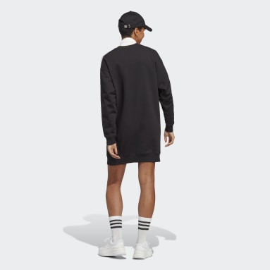 Moletinho Longo Essentials 3-Stripes Preto Mulher Sportswear