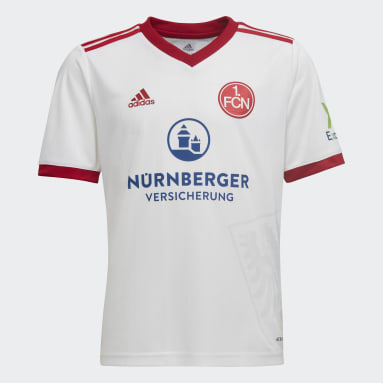 Camiseta segunda equipación 1. FC Nürnberg 21/22 Blanco Niño Fútbol