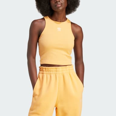Women's Sportswear Orange Essentials Rib Tank Top