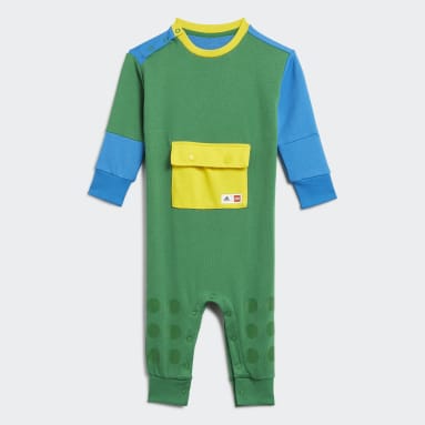 Tutina adidas x LEGO® DUPLO® Verde Bambini Sportswear