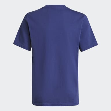 Boys Originals Blue Allover Print Camo Graphic Tee