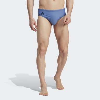 Männer Schwimmen Solid Badehose Blau