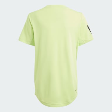 T-shirt 3 bandes Club Tennis Vert Garçons Tennis