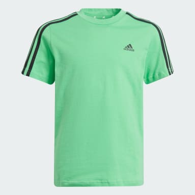Camiseta 3 Rayas adidas Essentials Verde Niño Sportswear