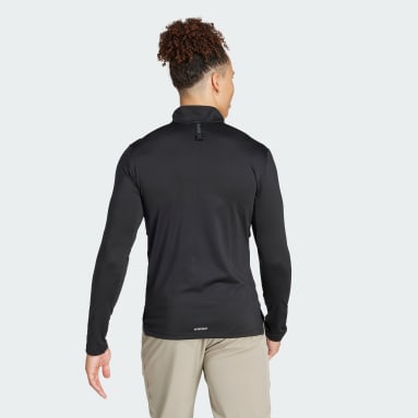 Men Gym & Training Workout Quarter-Zip Track Top