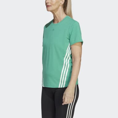 Women Gym & Training Green Train Icons 3-Stripes Tee