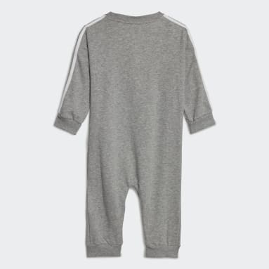 Kinderen Sportswear Essentials 3-Stripes Badstof Kruippakje (Gendervrij)