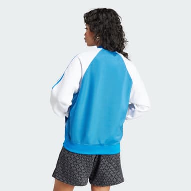 Women's Originals Blue Adicolor Classics Oversized SST Track Jacket