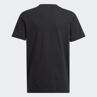 Kids Football Black Manchester United Essentials Trefoil Tee