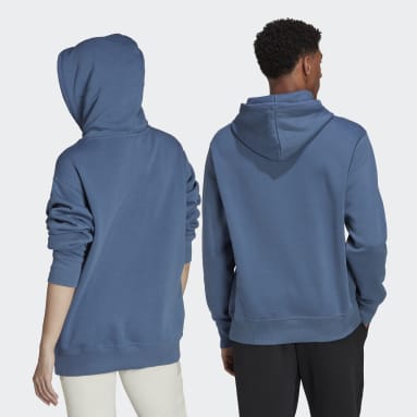 Sportswear Blå Essentials BrandLove Fleece Hoodie (Gender Neutral)