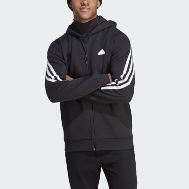 Nam Sportswear Áo Hoodie Khóa Kéo 3 Sọc Future Icons