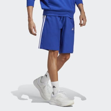 Shorts Malha Simples Essentials 3-Stripes Azul Homem Sportswear