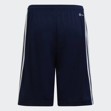 Kids Training Blue Train Essentials AEROREADY 3-Stripes Regular-Fit Shorts
