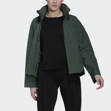 Frauen Sportswear TERREX Traveer RAIN.RDY Jacke Grün