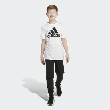 Youth Training Black Essential Cotton Joggers