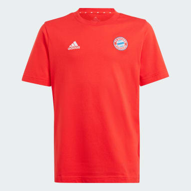 Děti Fotbal červená Tričko FC Bayern Kids