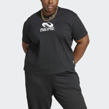 Women Lifestyle Black Always Original Graphic Loose Tee (Plus Size)