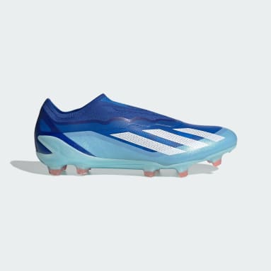Soccer Blue X Crazyfast.1 Laceless Firm Ground Soccer Cleats