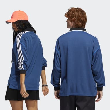 Originals Blue Long Sleeve Polo Jersey (Gender Neutral)