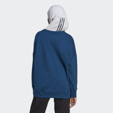 Women Sportswear Blue Future Icons Badge of Sport Sweatshirt