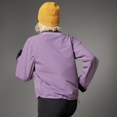 Women Running Purple Ultimate Running Conquer the Elements COLD.RDY Jacket