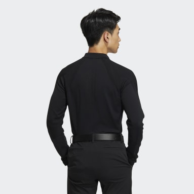남성 Golf Black 스테이트먼트 프라임니트 긴팔 폴로 셔츠