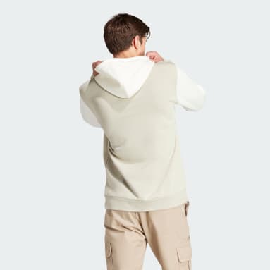 Sudadera Essentials Fleece Big Logo Beige Hombre Sportswear