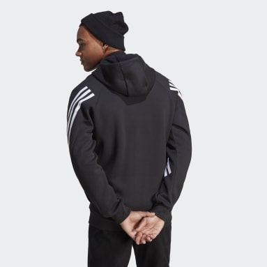 Men Sportswear Black Future Icons 3-Stripes Full-Zip Hoodie