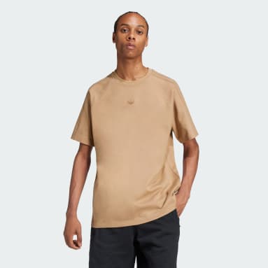XL アディダス　フットボールシャツ 半袖　ブラウン field-issue-エッセンシャルズ-