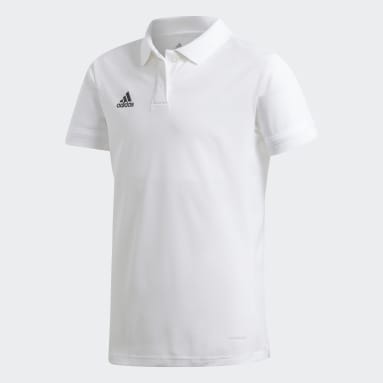 Girls Football White Team 19 Polo Shirt