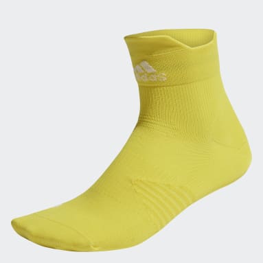 Running Yellow Ankle Performance Running Socks