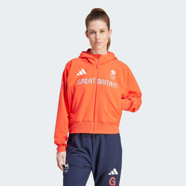 Hoodie orange adidas outlet