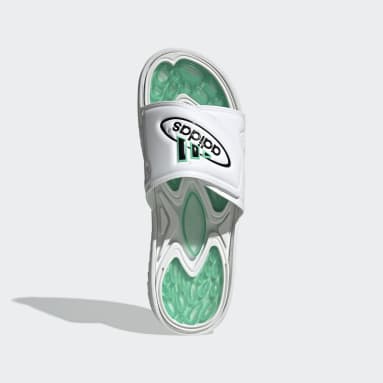 Men Originals White Reptossage Slides
