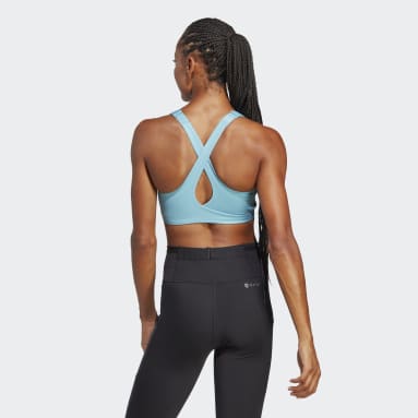 Reggiseno sportivo FastImpact Luxe Run High-Support Blu Donna Fitness & Training