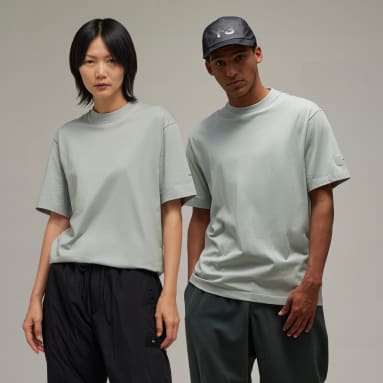 y_3 Grey Y-3 릴랙스드 반팔 티