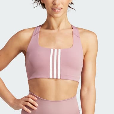 Top Deportivo de Entrenamiento Powerimpact Soporte Medio Rosado Mujer Training