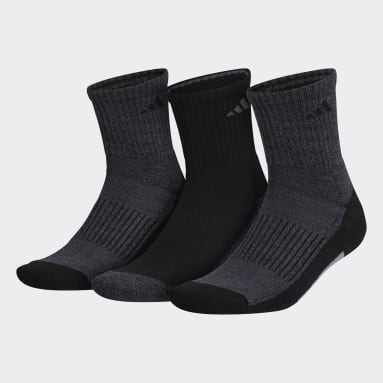 Men's Walking Black Cushioned X Mid-Crew Socks 3 Pairs