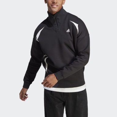 Sweat-shirt à demi-zip Colorblock noir Hommes Sportswear