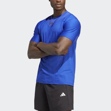 T-shirt de training HEAT.RDY HIIT Elevated Bleu Hommes Fitness Et Training