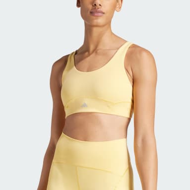 Women's Push Up Women Sports Bra Sports Bras Compression Workout Tube Top  for Large Bust Sporty Strapless Bandeau Gym, Yellow, Medium : :  Clothing, Shoes & Accessories