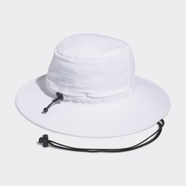 Men's Golf White Wide-Brim Hat