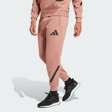 Men pink adidas pants discount