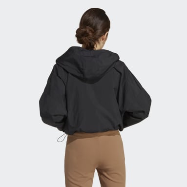 Veste à capuche zippée en nylon Premium Essentials noir Femmes Originals