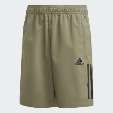 Calções 3-Stripes Verde Rapazes Sportswear