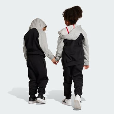 Kinderen Sportswear grijs Essentials Big Logo Fleece Trainingspak Kids