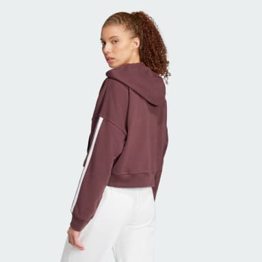 Essentials 3-Stripes French Terry Quarter-Zip Hettegenser