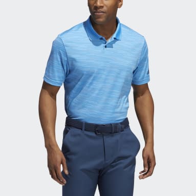 Camiseta Polo con Rayas en Contraste Azul Hombre Golf