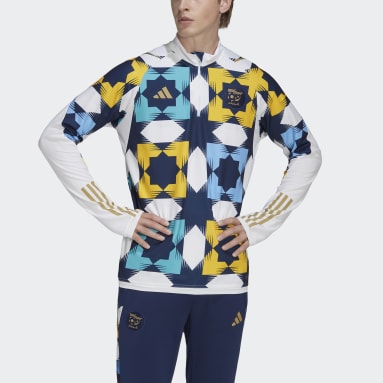 Polera de Entrenamiento Argelia Blanco Hombre Fútbol