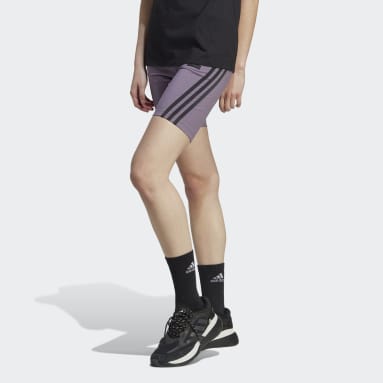 Women Sportswear Purple Future Icons 3-Stripes Bike Shorts